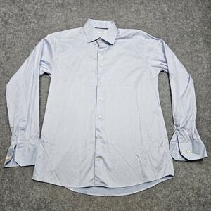 Eton Contemporary Dress Shirt Mens Light Blue Size 16.5 42 Slim Fit Button Down